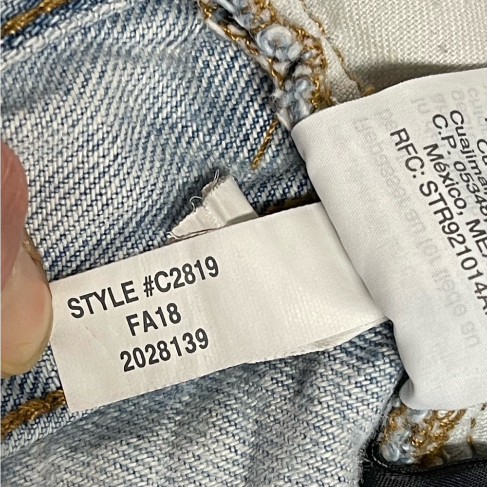 Madewell The Perfect Vintage Jean Distressed Size 26 - Picture 14 of 14